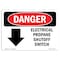 Signmission OSHA Danger Sign, 7" Height, 10" Width, Rigid Plastic, Electrical Propane Shutoff Switch, Landscape OS-DS-P-710-L-2232 - alternate 1